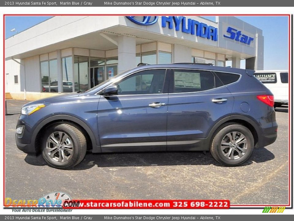 2013 Hyundai Santa Fe Sport Marlin Blue / Gray Photo #2