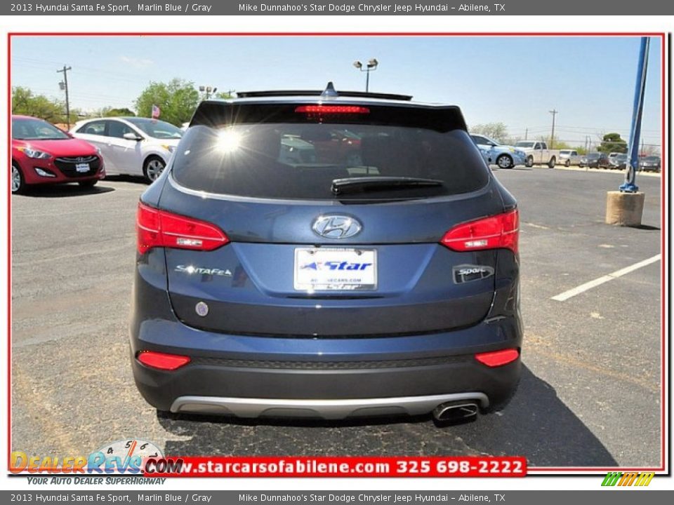 2013 Hyundai Santa Fe Sport Marlin Blue / Gray Photo #4