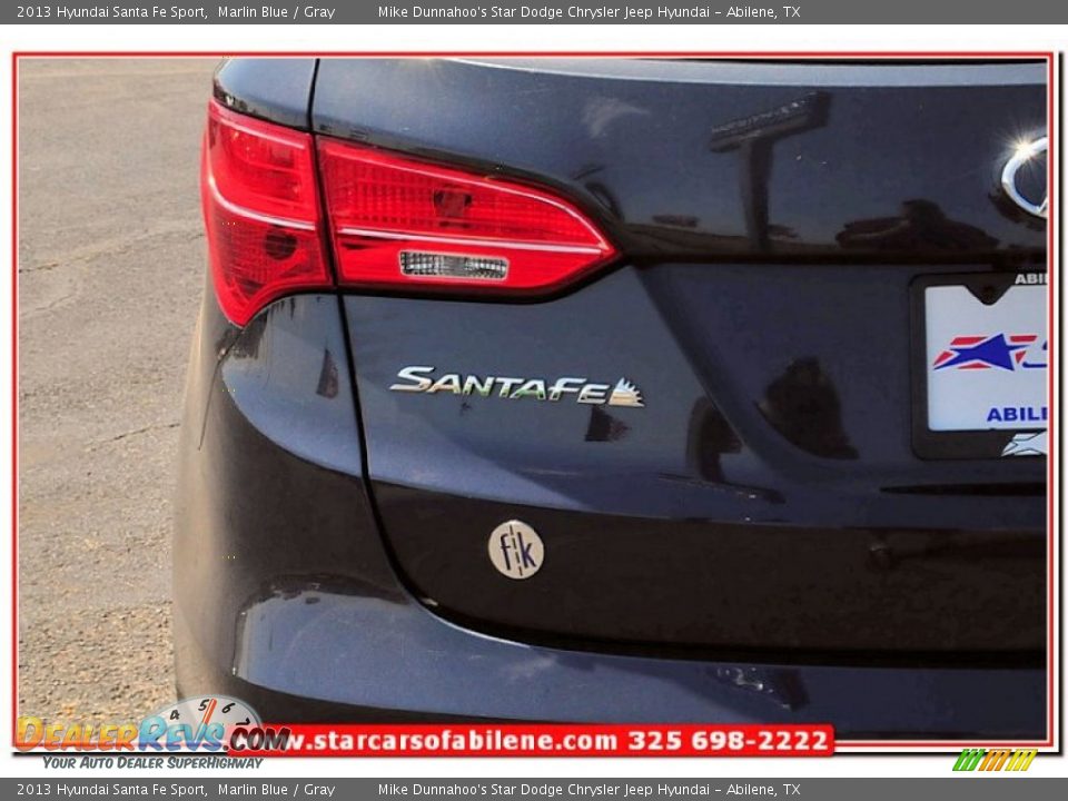 2013 Hyundai Santa Fe Sport Marlin Blue / Gray Photo #5