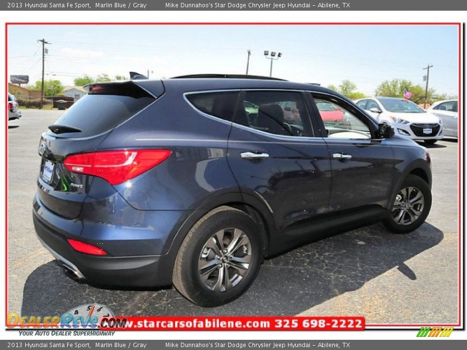 2013 Hyundai Santa Fe Sport Marlin Blue / Gray Photo #7