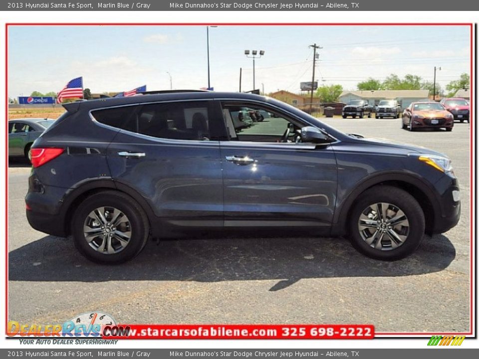 2013 Hyundai Santa Fe Sport Marlin Blue / Gray Photo #8