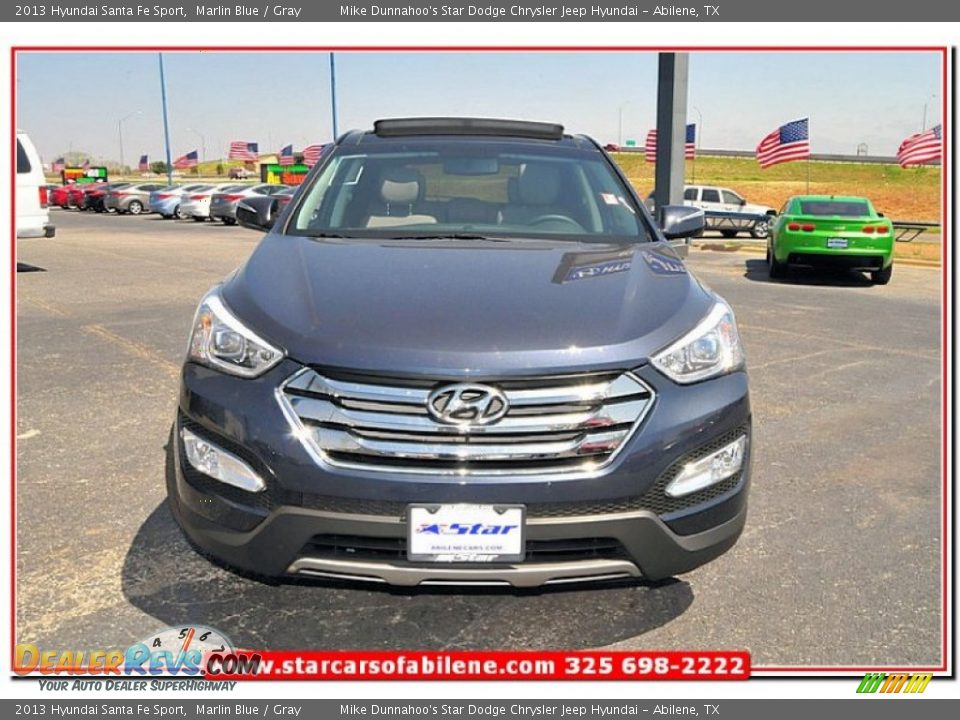 2013 Hyundai Santa Fe Sport Marlin Blue / Gray Photo #10