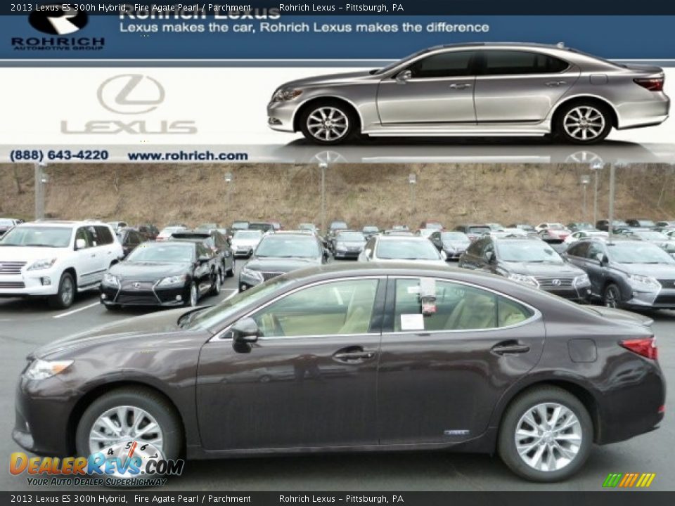 2013 Lexus ES 300h Hybrid Fire Agate Pearl / Parchment Photo #1