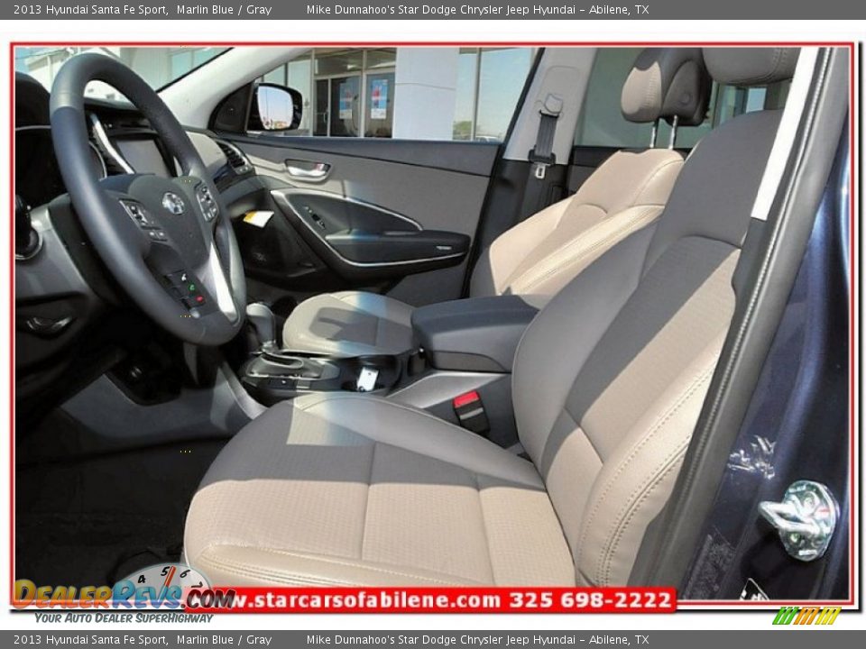 2013 Hyundai Santa Fe Sport Marlin Blue / Gray Photo #12
