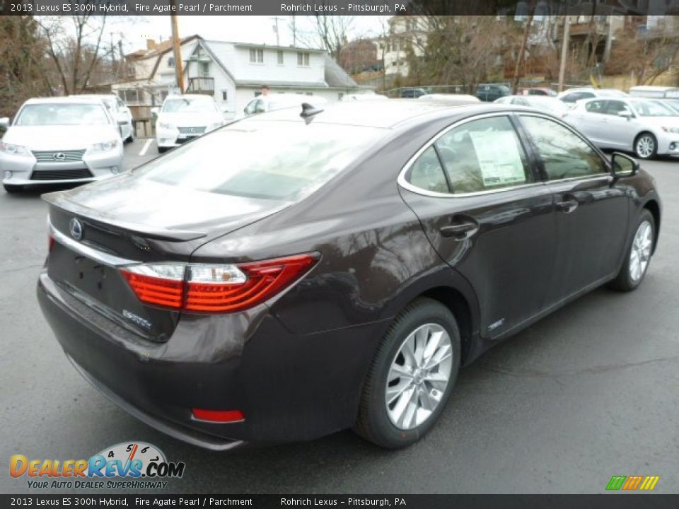 2013 Lexus ES 300h Hybrid Fire Agate Pearl / Parchment Photo #4