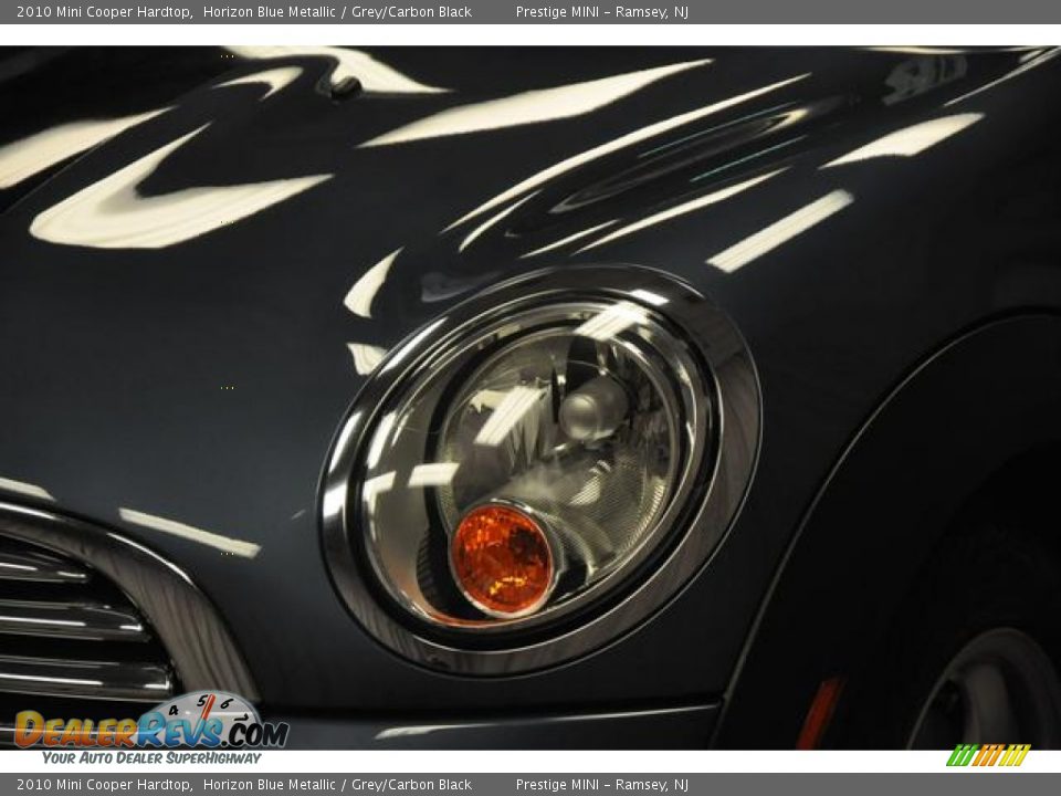 2010 Mini Cooper Hardtop Horizon Blue Metallic / Grey/Carbon Black Photo #2