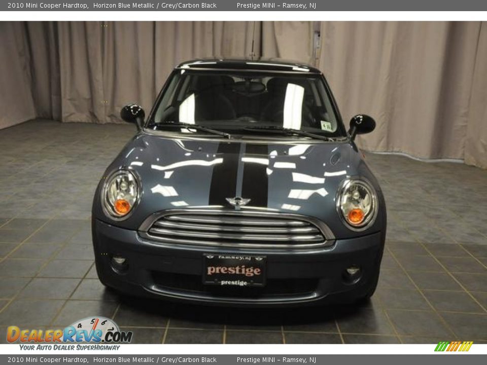 2010 Mini Cooper Hardtop Horizon Blue Metallic / Grey/Carbon Black Photo #3
