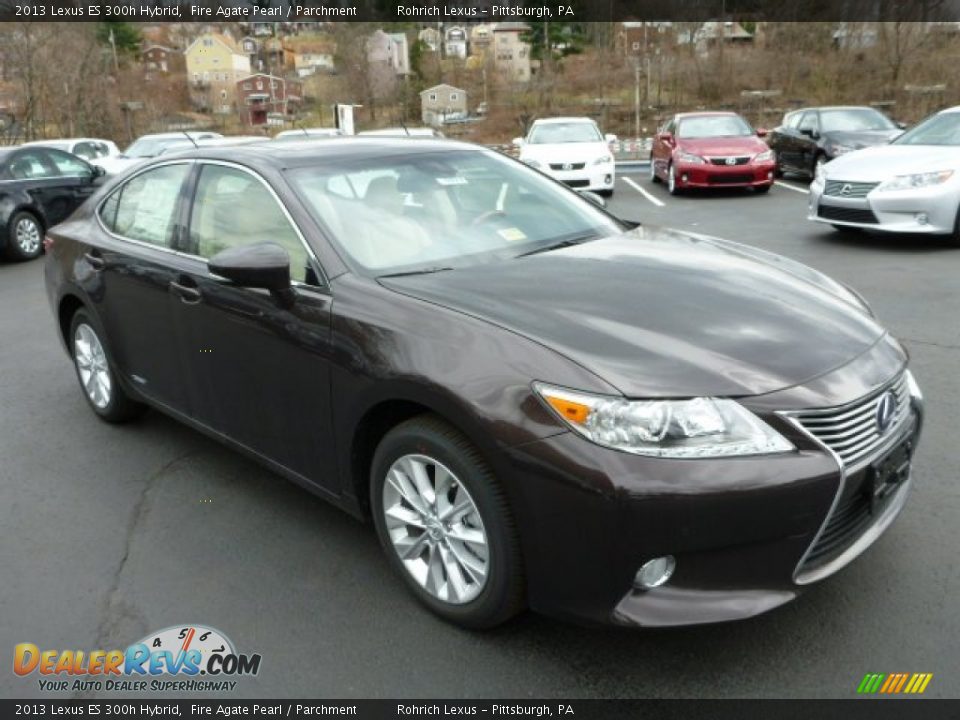 2013 Lexus ES 300h Hybrid Fire Agate Pearl / Parchment Photo #6