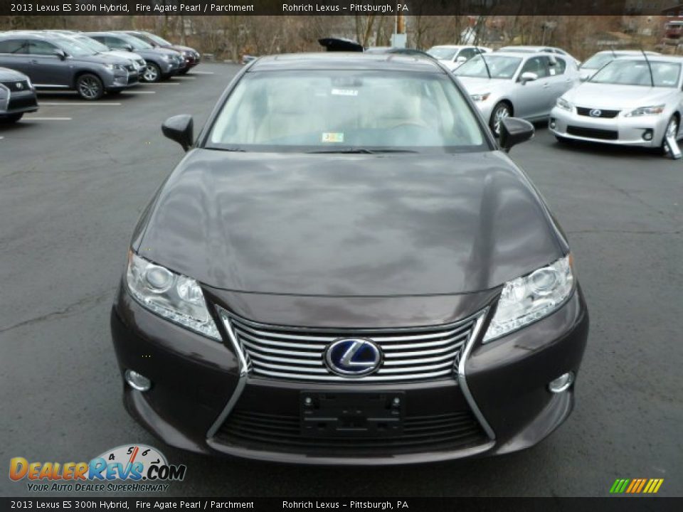 2013 Lexus ES 300h Hybrid Fire Agate Pearl / Parchment Photo #7