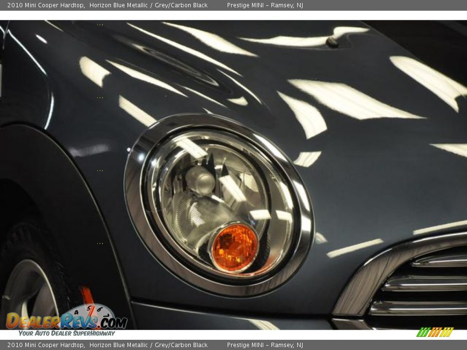 2010 Mini Cooper Hardtop Horizon Blue Metallic / Grey/Carbon Black Photo #5