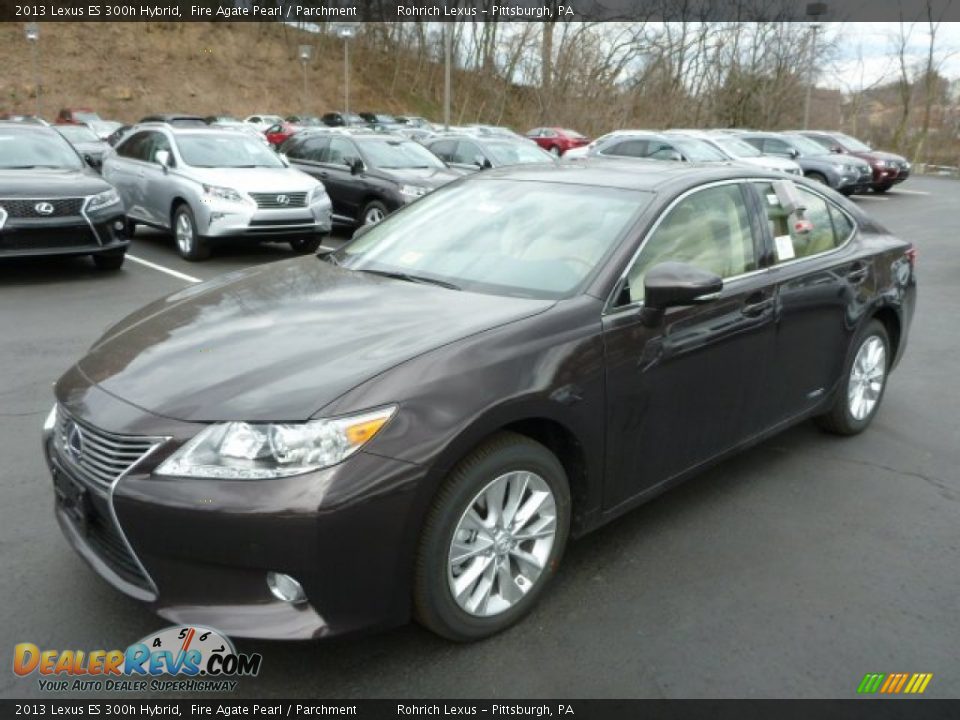 2013 Lexus ES 300h Hybrid Fire Agate Pearl / Parchment Photo #8