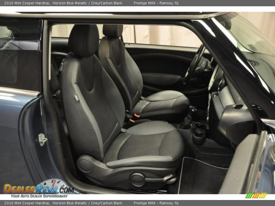 2010 Mini Cooper Hardtop Horizon Blue Metallic / Grey/Carbon Black Photo #7