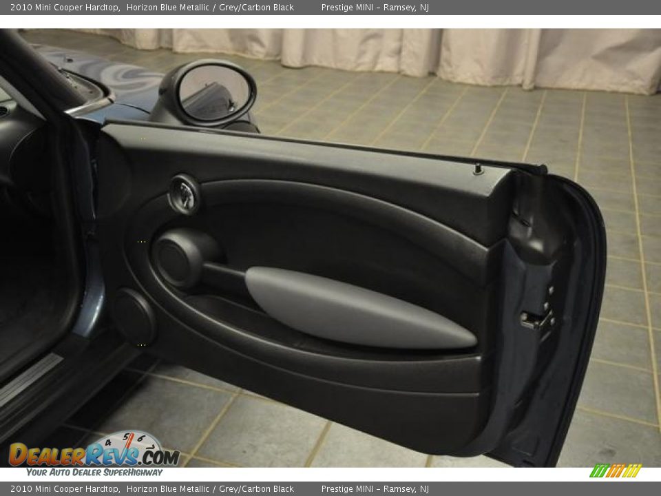 2010 Mini Cooper Hardtop Horizon Blue Metallic / Grey/Carbon Black Photo #8