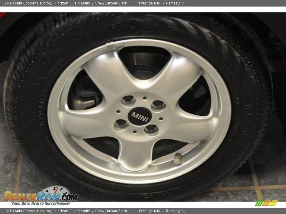 2010 Mini Cooper Hardtop Horizon Blue Metallic / Grey/Carbon Black Photo #9