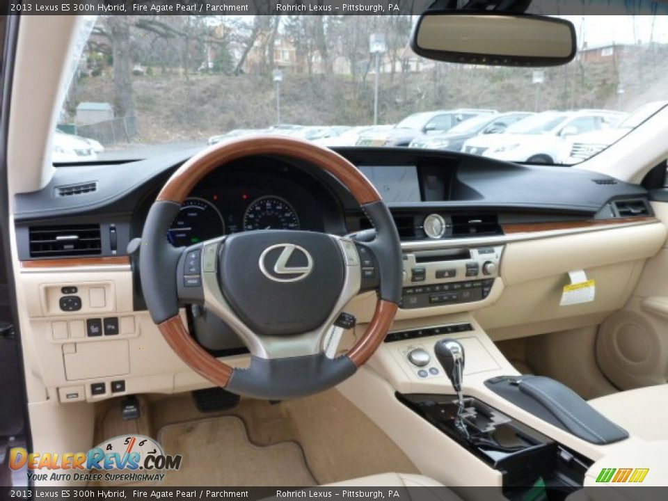 2013 Lexus ES 300h Hybrid Fire Agate Pearl / Parchment Photo #12