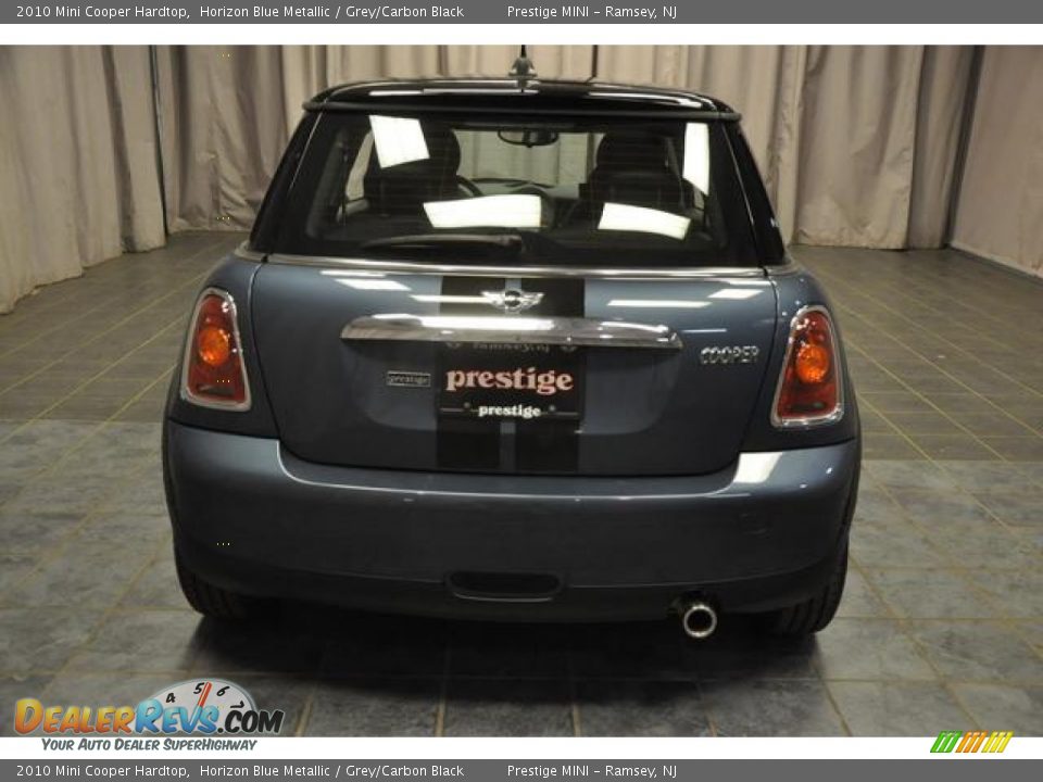 2010 Mini Cooper Hardtop Horizon Blue Metallic / Grey/Carbon Black Photo #16