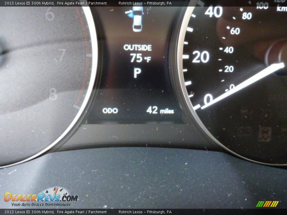 2013 Lexus ES 300h Hybrid Fire Agate Pearl / Parchment Photo #19