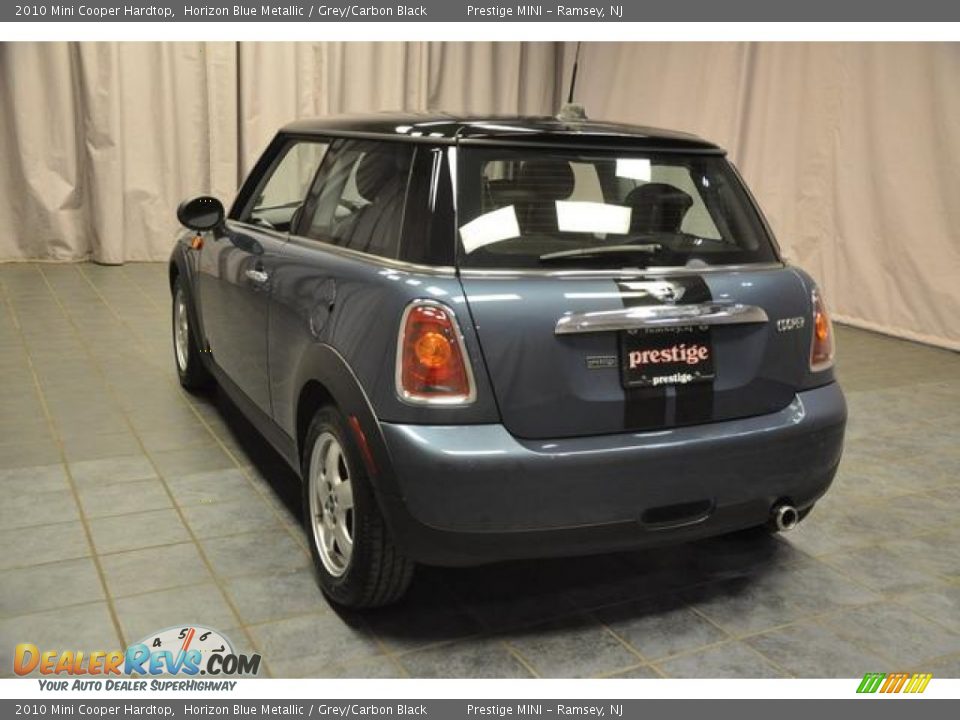 2010 Mini Cooper Hardtop Horizon Blue Metallic / Grey/Carbon Black Photo #20
