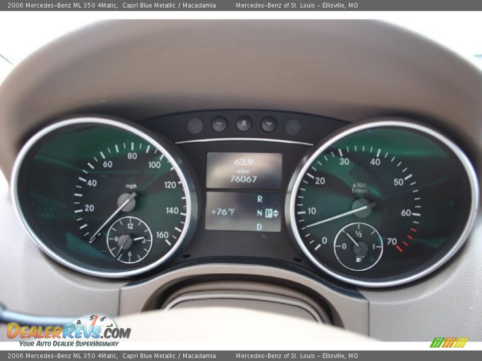 2006 Mercedes-Benz ML 350 4Matic Capri Blue Metallic / Macadamia Photo #2