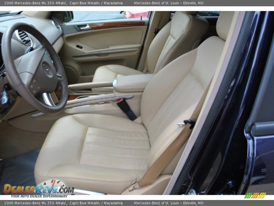2006 Mercedes-Benz ML 350 4Matic Capri Blue Metallic / Macadamia Photo #3