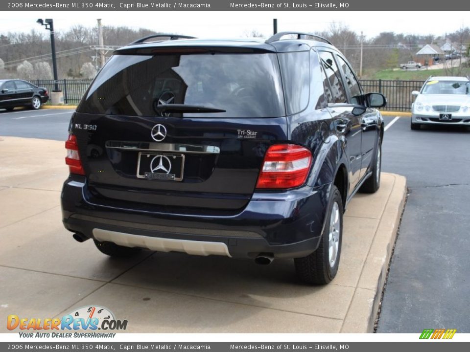 2006 Mercedes-Benz ML 350 4Matic Capri Blue Metallic / Macadamia Photo #10
