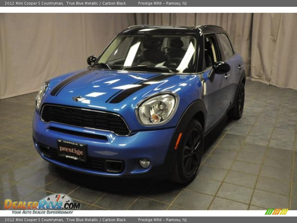 2012 Mini Cooper S Countryman True Blue Metallic / Carbon Black Photo #1