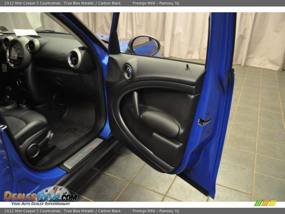 2012 Mini Cooper S Countryman True Blue Metallic / Carbon Black Photo #8