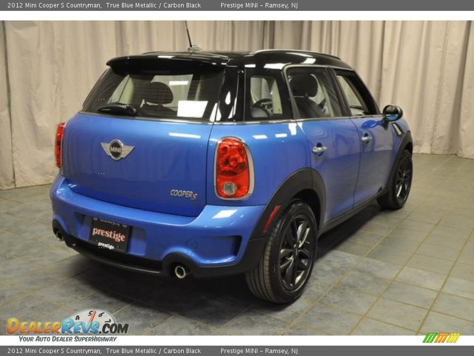 2012 Mini Cooper S Countryman True Blue Metallic / Carbon Black Photo #14
