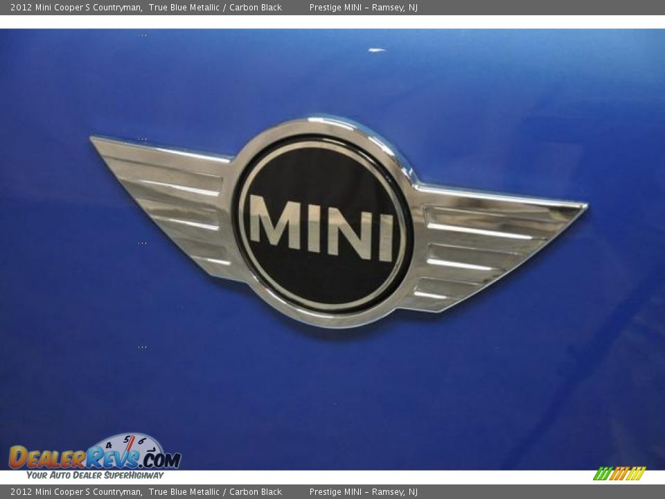 2012 Mini Cooper S Countryman True Blue Metallic / Carbon Black Photo #16