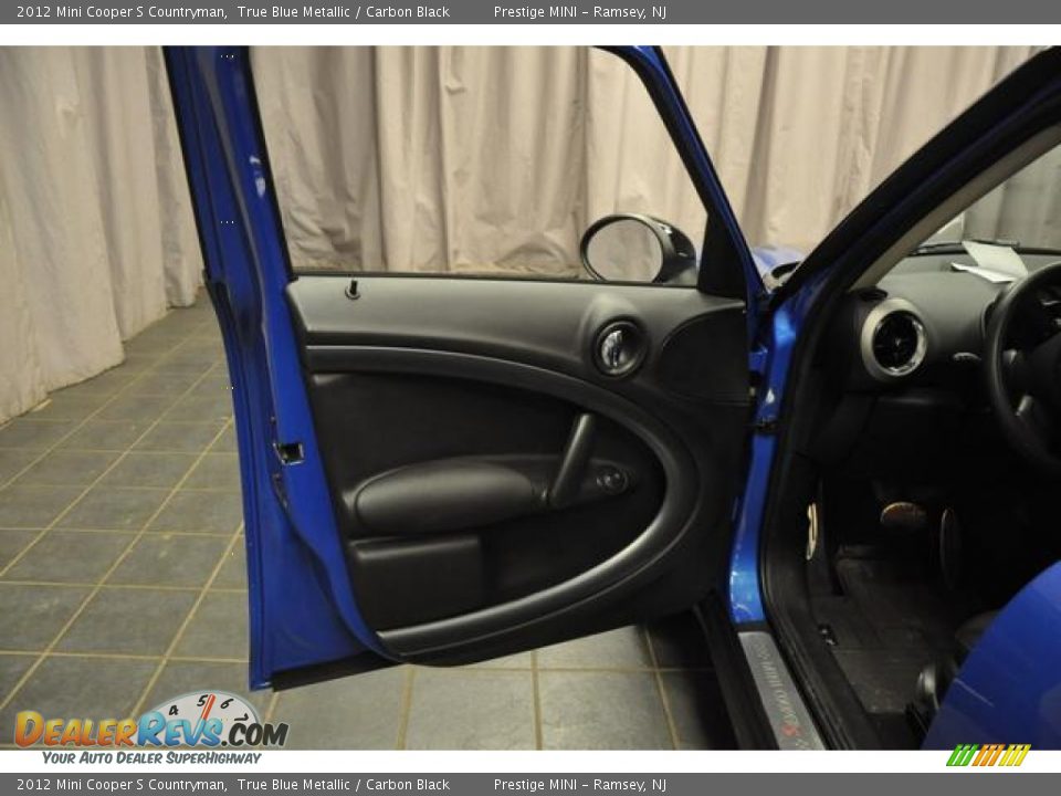 2012 Mini Cooper S Countryman True Blue Metallic / Carbon Black Photo #23