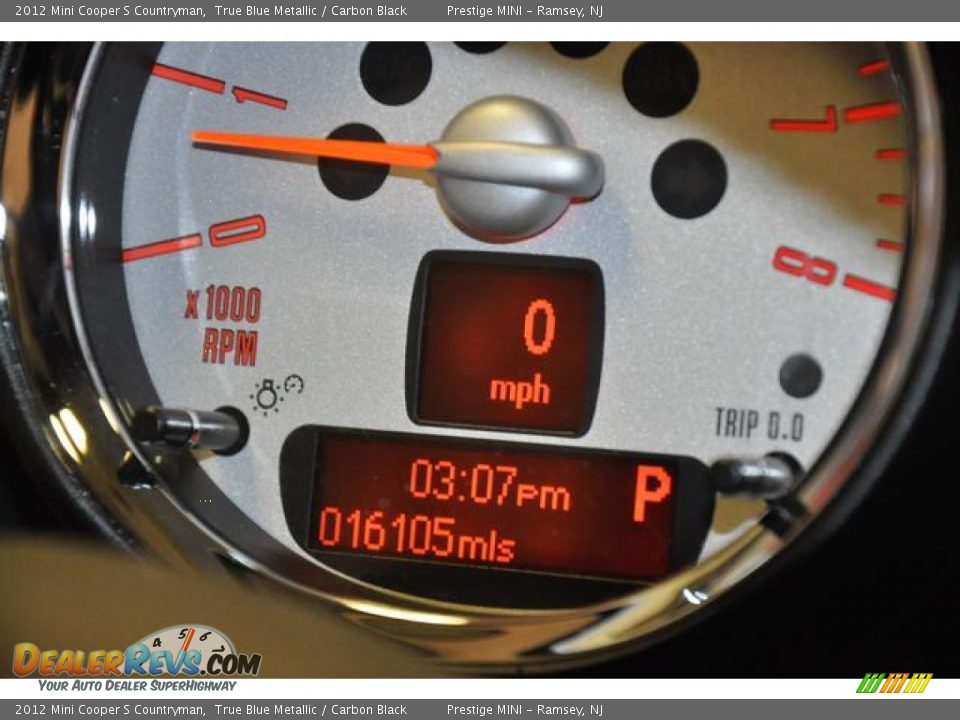 2012 Mini Cooper S Countryman True Blue Metallic / Carbon Black Photo #28