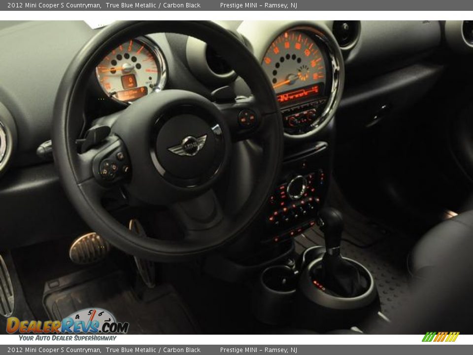 2012 Mini Cooper S Countryman True Blue Metallic / Carbon Black Photo #29