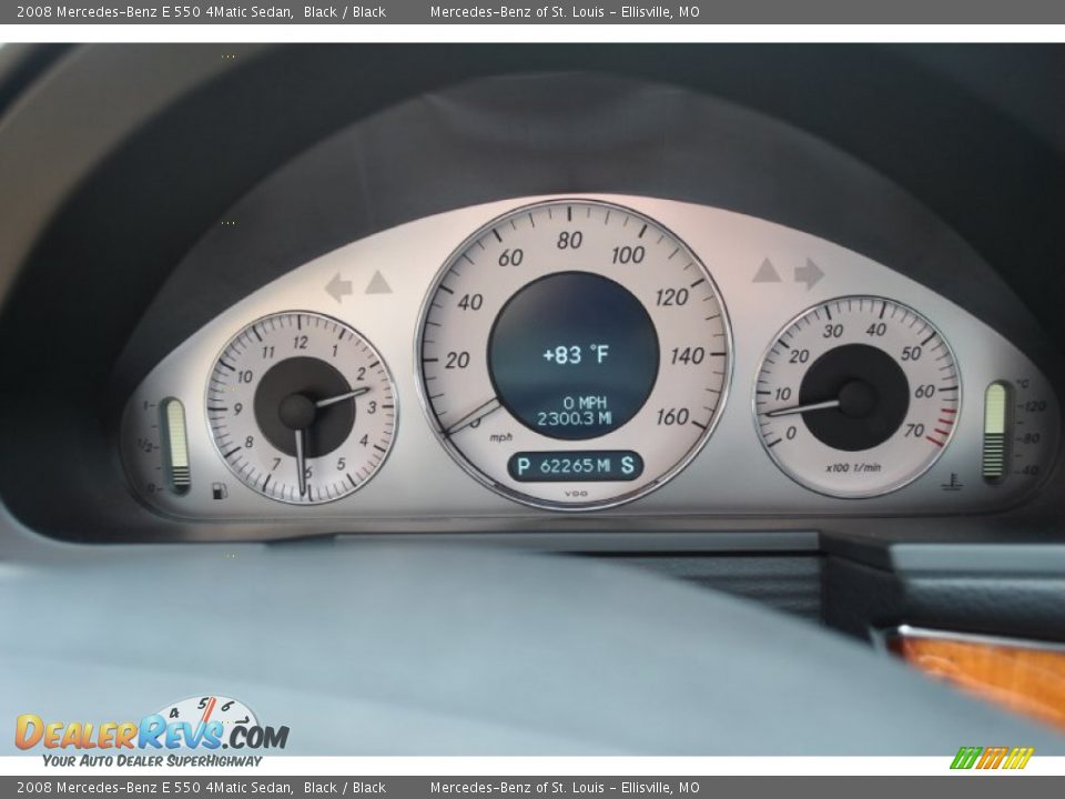 2008 Mercedes-Benz E 550 4Matic Sedan Black / Black Photo #3