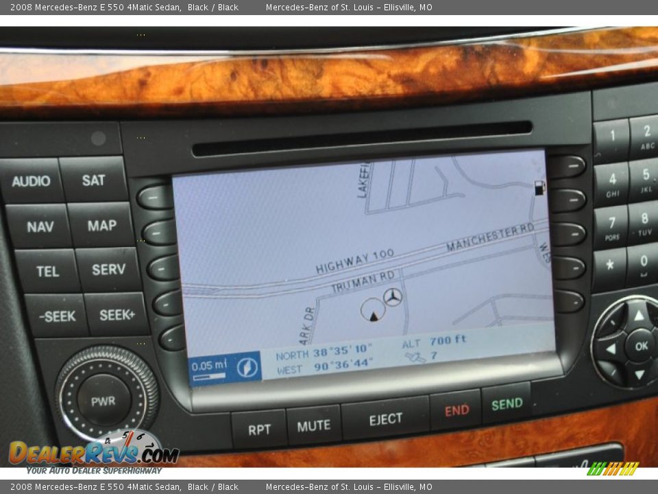 2008 Mercedes-Benz E 550 4Matic Sedan Black / Black Photo #4