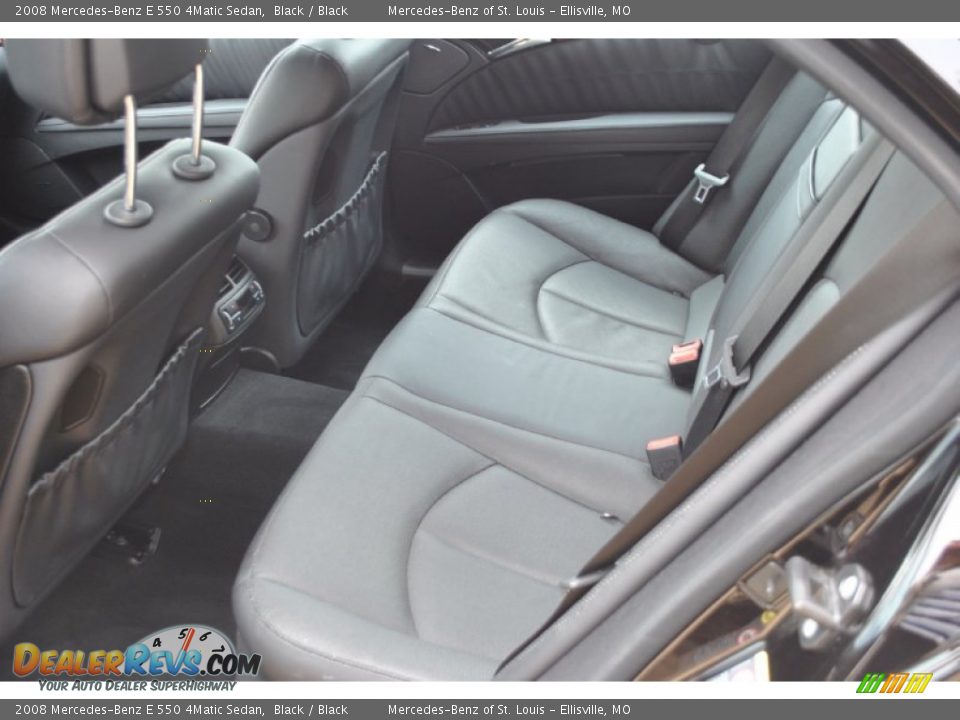 2008 Mercedes-Benz E 550 4Matic Sedan Black / Black Photo #5