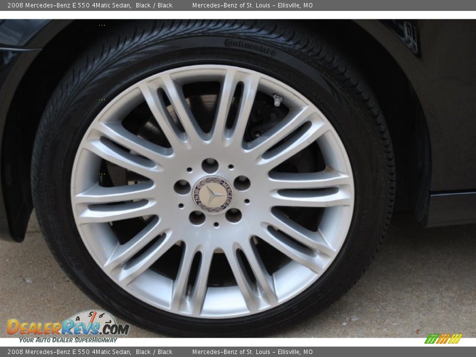 2008 Mercedes-Benz E 550 4Matic Sedan Black / Black Photo #13
