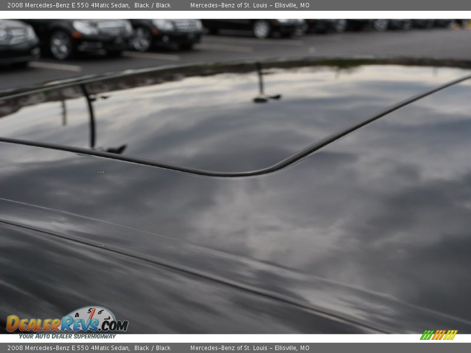 2008 Mercedes-Benz E 550 4Matic Sedan Black / Black Photo #17