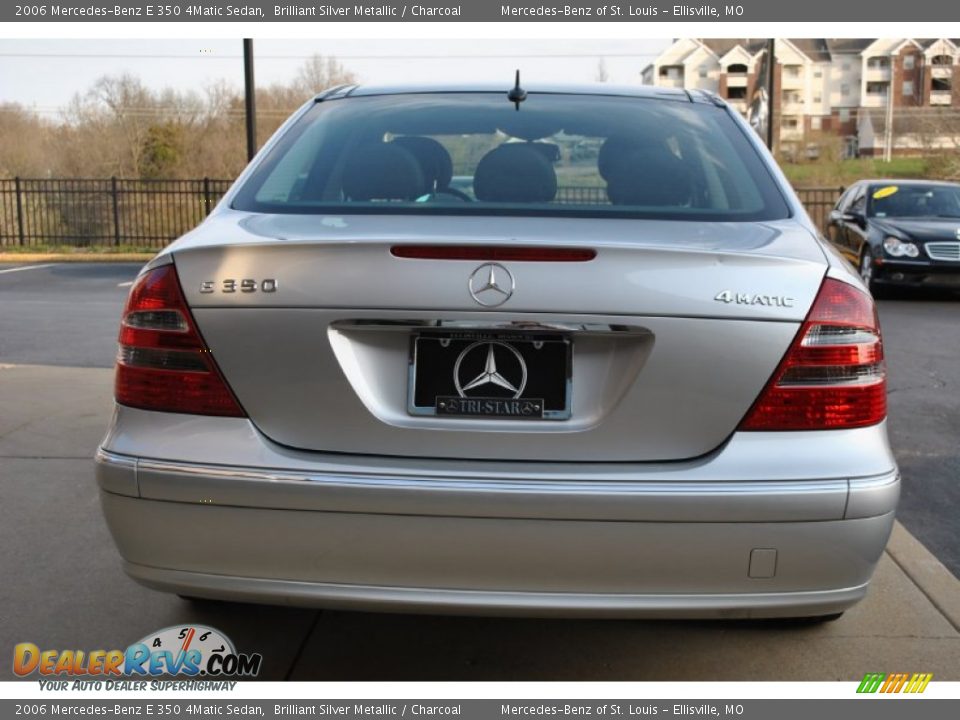 2006 Mercedes-Benz E 350 4Matic Sedan Brilliant Silver Metallic / Charcoal Photo #12