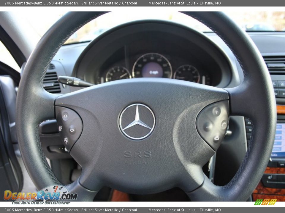 2006 Mercedes-Benz E 350 4Matic Sedan Brilliant Silver Metallic / Charcoal Photo #16