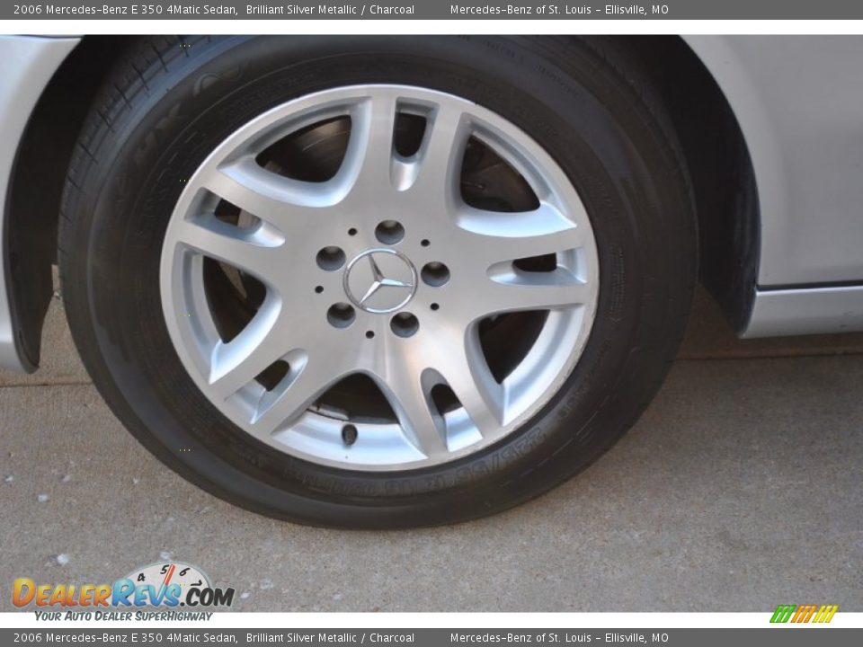 2006 Mercedes-Benz E 350 4Matic Sedan Brilliant Silver Metallic / Charcoal Photo #17