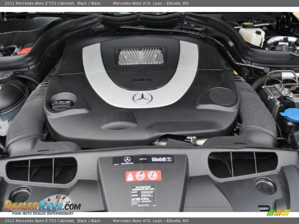 2011 Mercedes-Benz E 550 Cabriolet Black / Black Photo #5