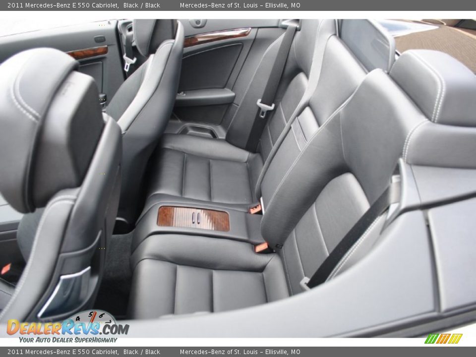 2011 Mercedes-Benz E 550 Cabriolet Black / Black Photo #7