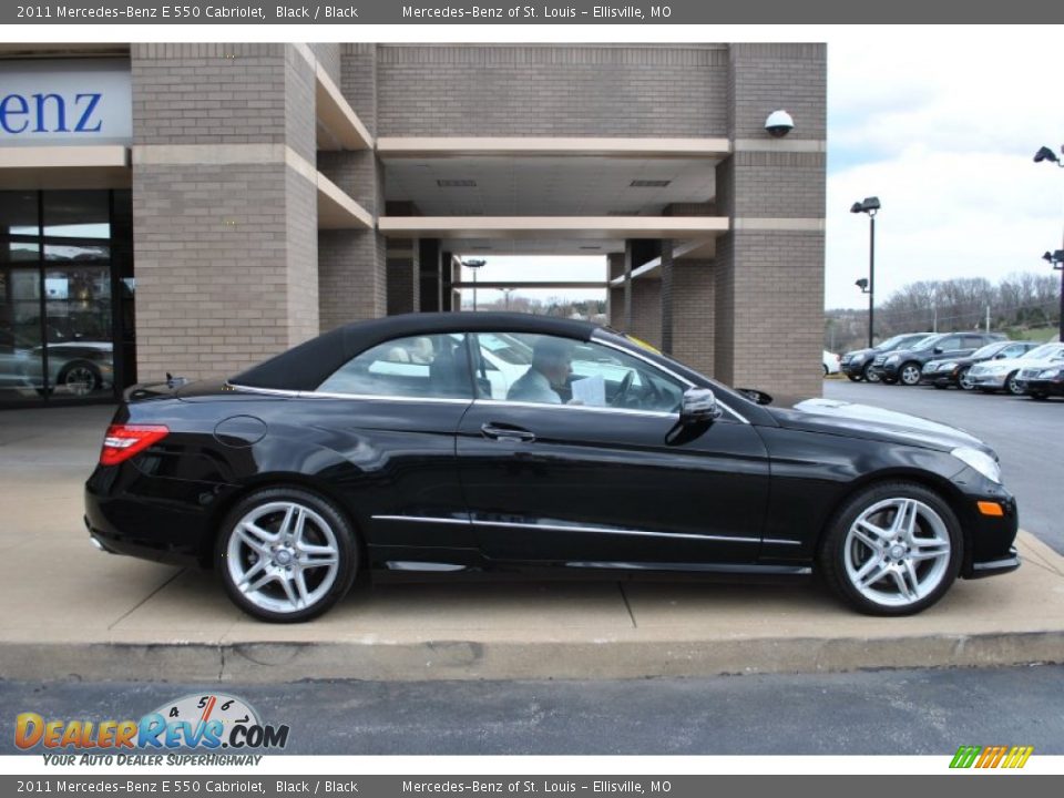 2011 Mercedes-Benz E 550 Cabriolet Black / Black Photo #8