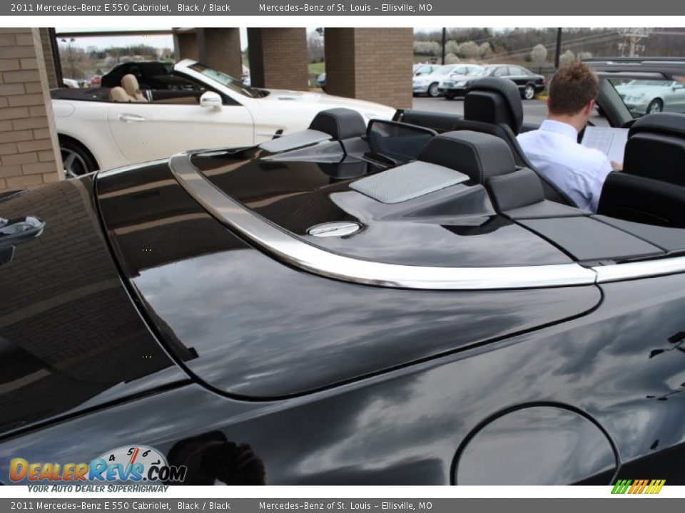 2011 Mercedes-Benz E 550 Cabriolet Black / Black Photo #14
