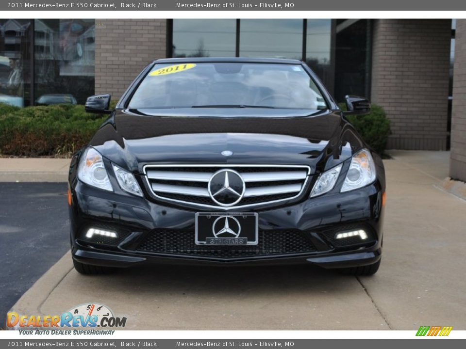 2011 Mercedes-Benz E 550 Cabriolet Black / Black Photo #17