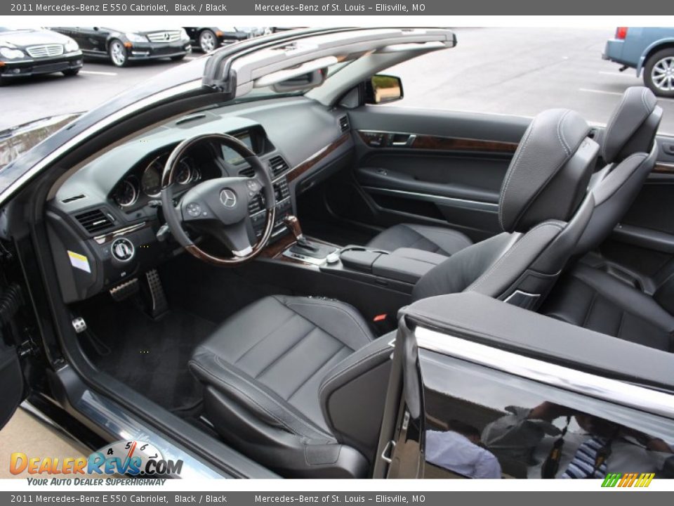 2011 Mercedes-Benz E 550 Cabriolet Black / Black Photo #18