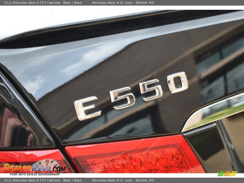 2011 Mercedes-Benz E 550 Cabriolet Black / Black Photo #21