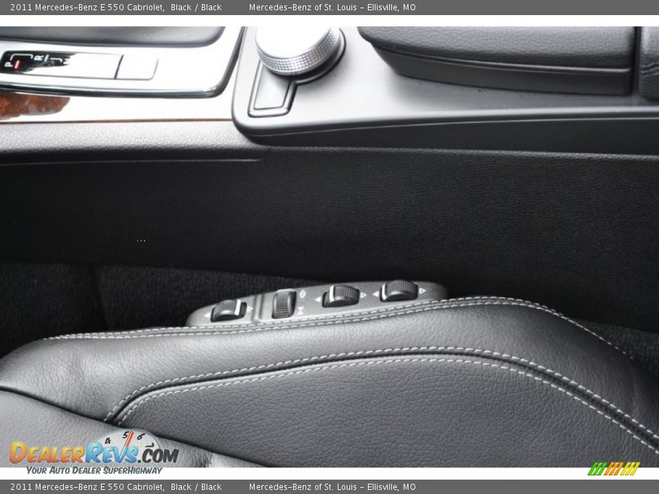 2011 Mercedes-Benz E 550 Cabriolet Black / Black Photo #22