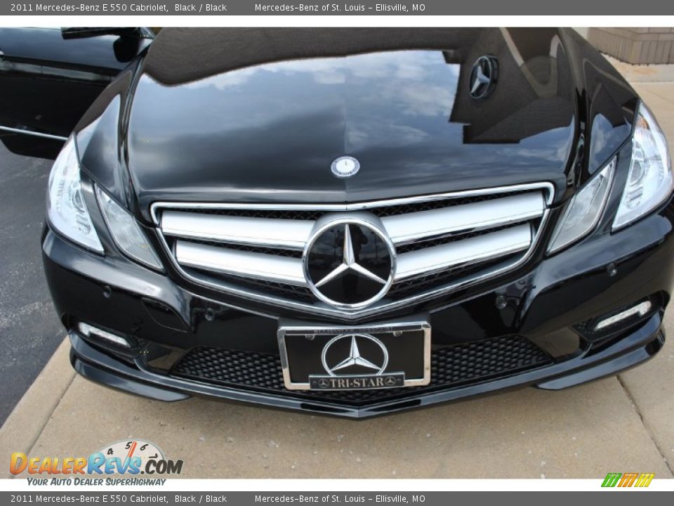 2011 Mercedes-Benz E 550 Cabriolet Black / Black Photo #23