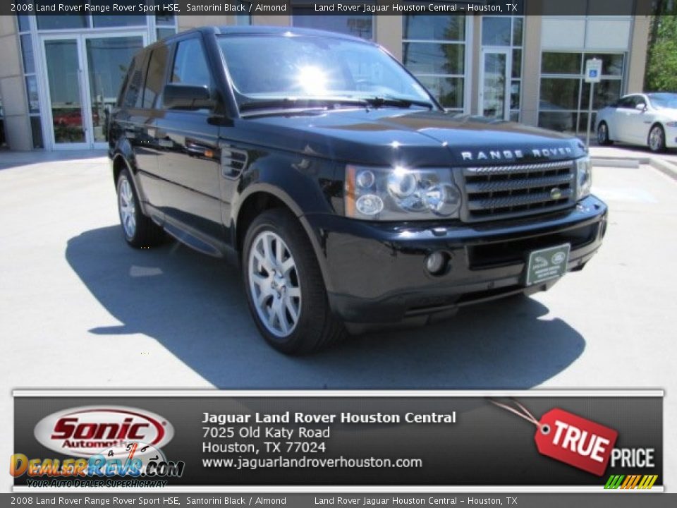 2008 Land Rover Range Rover Sport HSE Santorini Black / Almond Photo #1